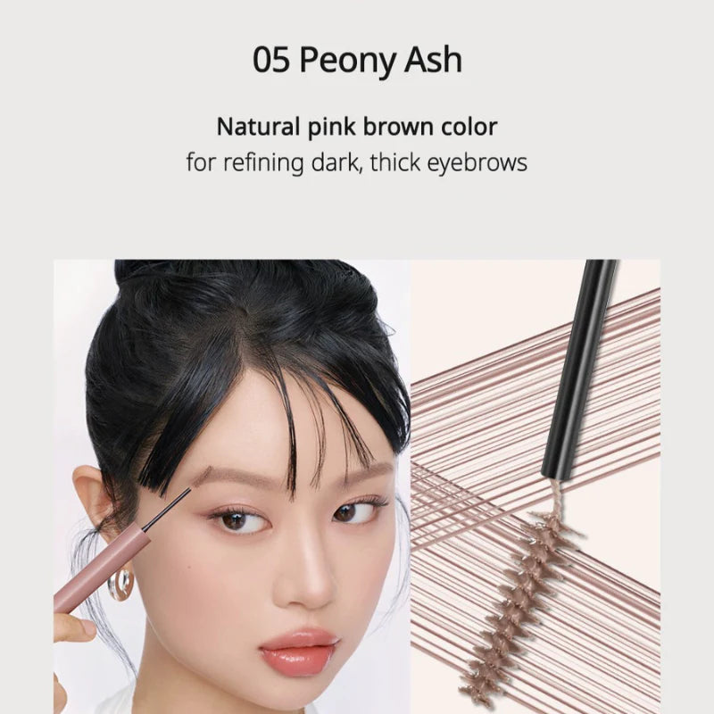 PERIPERA - Speedy Skinny Brow Mascara #05 Peony Ash