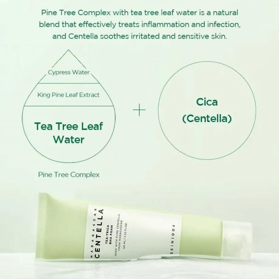 SKIN1004 - Madagascar Centella Tea-Trica BHA Foam 125ml