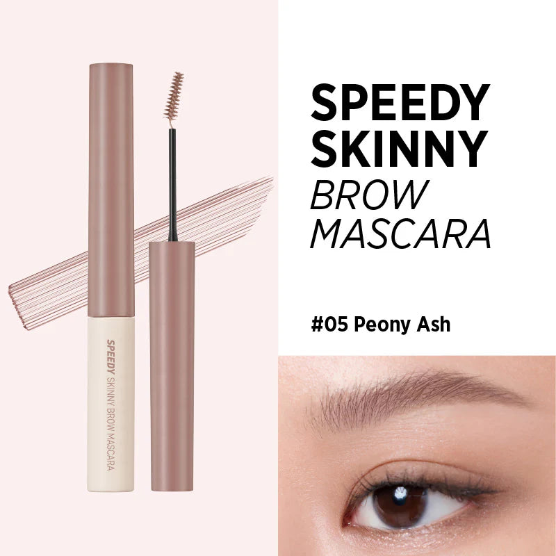 PERIPERA - Speedy Skinny Brow Mascara #05 Peony Ash