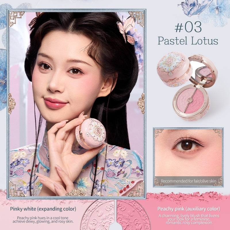 [PRE-VENTA] FLOWER KNOWS - Butterfly Cloud Collar Rouge Box Highlighting & Blush Duo Powder