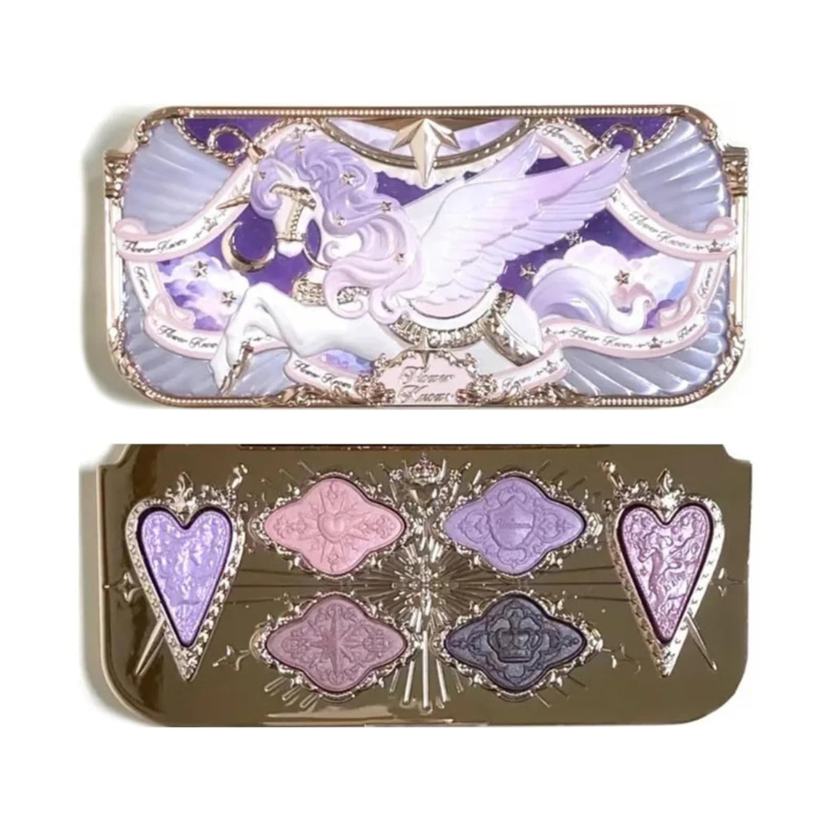 FLOWER KNOWS - Knight Unicorn 6-Color Satin Makeup Palette