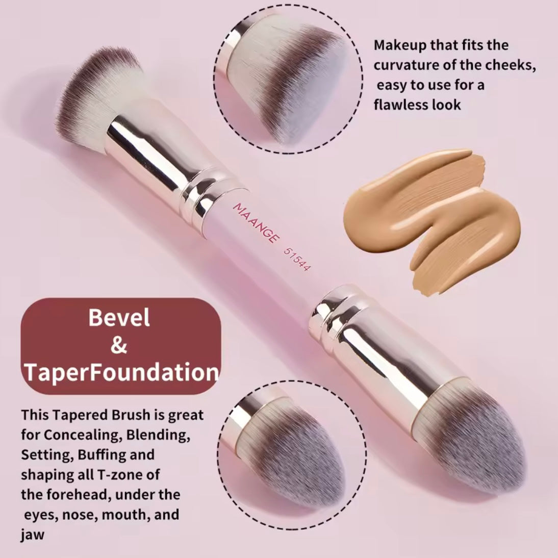 Set de 4 brochas duales